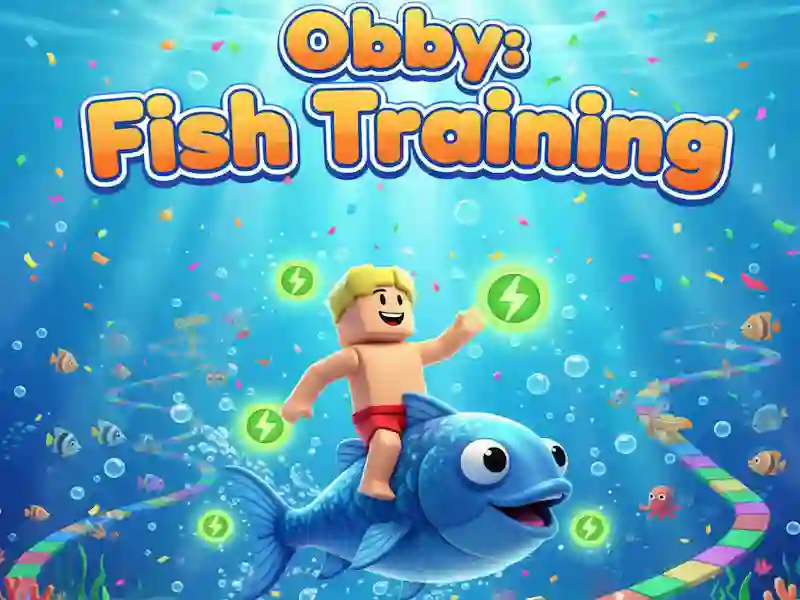 Leikur Obby: Fish training á netinu
