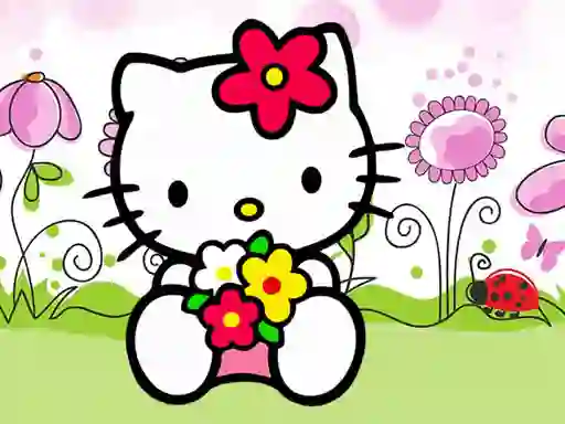 Leikur Hello Kitty Jigsaw á netinu