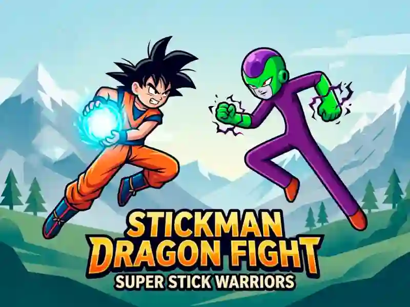 Leikur Stickman Dragon Fight - Super Stick Warriors á netinu