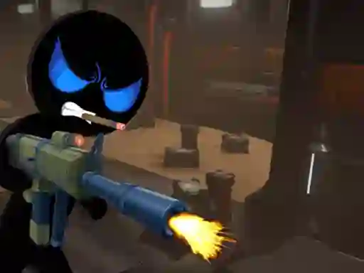 Leikur Stickman Armed Assassin Cold Space á netinu