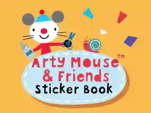 Leikur Arty Mouse & Friends Sticker Book á netinu