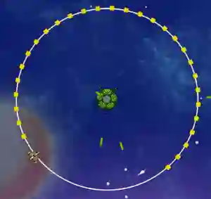 Leikur Orbit Avoider á netinu