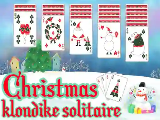Leikur Christmas Klondike Solitaire á netinu