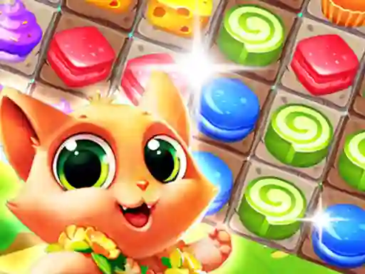 Leikur Cat Match 3 á netinu