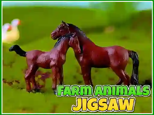 Leikur Farm Animals Jigsaw á netinu
