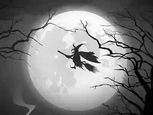Leikur The Night Of the Witches Jigsaw á netinu