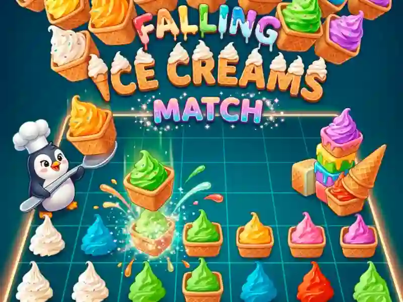 Leikur Falling Ice Creams Match á netinu