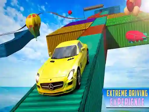 Leikur Impossible Stunt Car Tracks á netinu