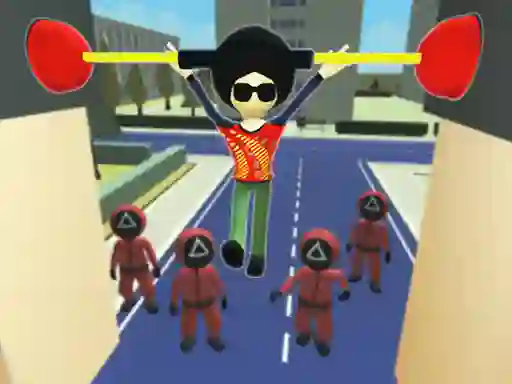 Leikur Squid Fall Guy á netinu