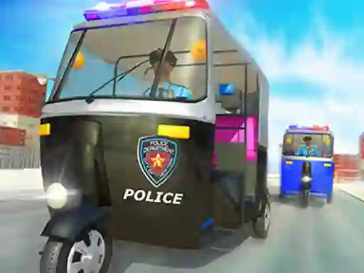Leikur Police Auto Rickshaw 2020 á netinu