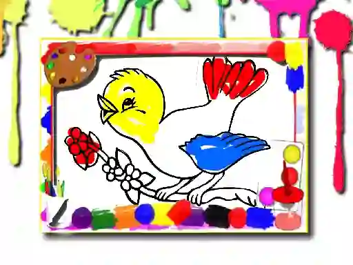 Leikur Birds Coloring Book á netinu