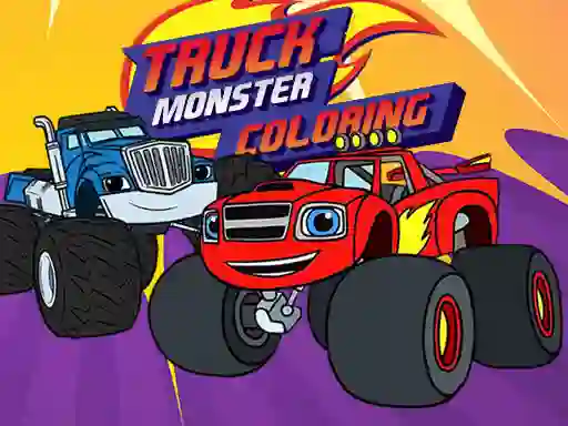 Leikur Truck Monster Coloring á netinu