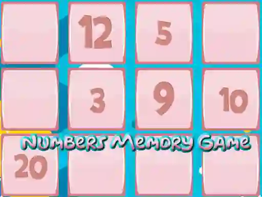Leikur Memory Game With Numbers á netinu