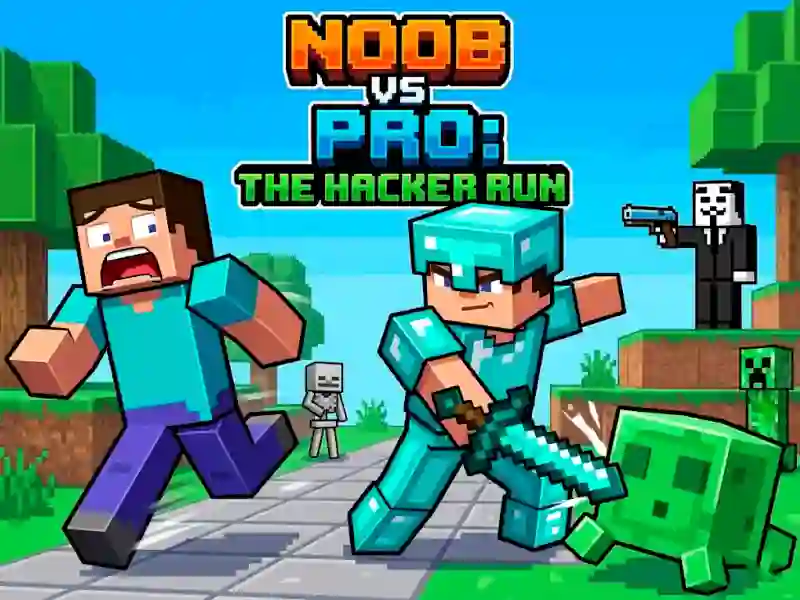 Leikur Noob vs Pro Help Hacker danger Hacker á netinu
