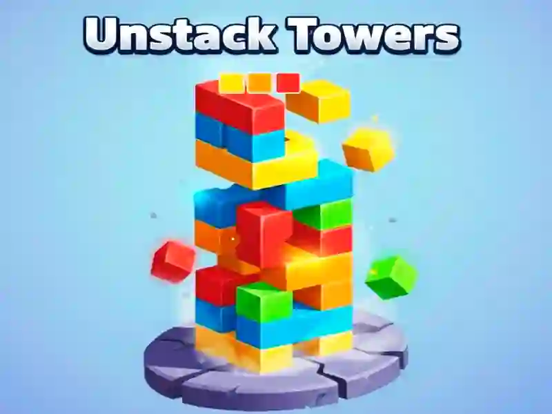 Leikur Unstack Towers á netinu