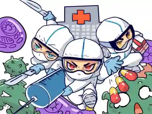 Leikur Against Coronavirus Puzzle á netinu