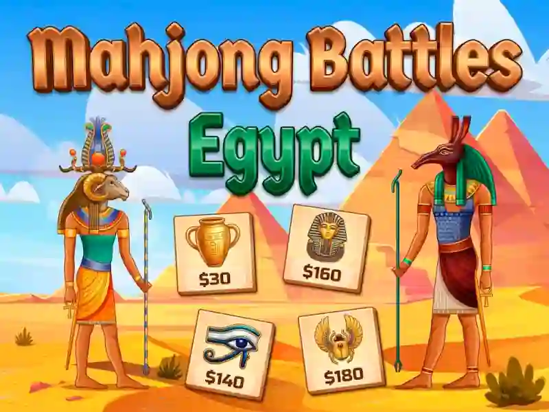 Leikur Mahjong Battles Egypt á netinu