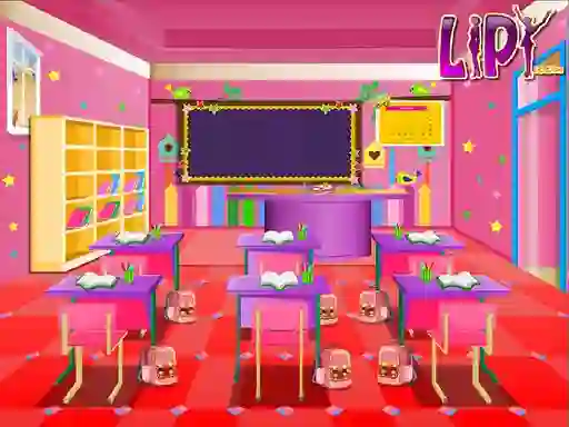 Leikur Kids Cassroom Decoration á netinu