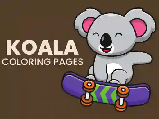 Leikur Koala Coloring Pages á netinu