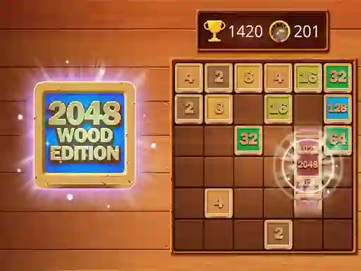 Leikur 2048 Wooden Edition á netinu