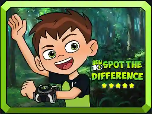 Leikur Ben 10 Spot the Difference á netinu