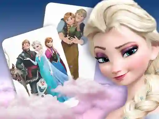 Leikur Frozen Memory Card Match á netinu