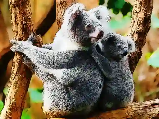 Leikur Cute Baby Koala Bear á netinu