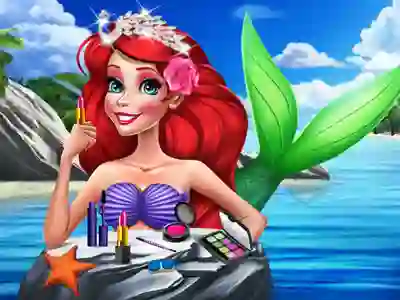 Leikur Princesses: summer makeup á netinu