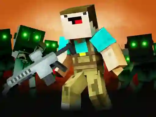 Leikur Noob Shooter Zombie á netinu