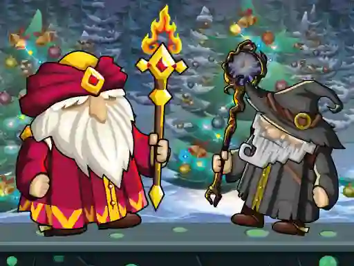 Leikur Wizard Santa Jump á netinu