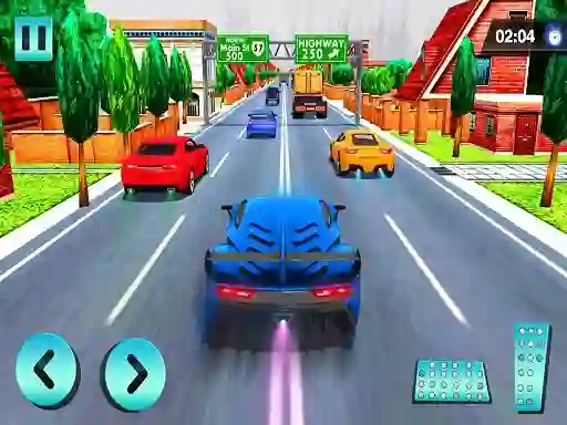 Leikur Car Racing in Fast Highway Traffic á netinu