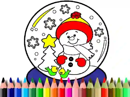 Leikur Back To School: Christmas Coloring Book á netinu