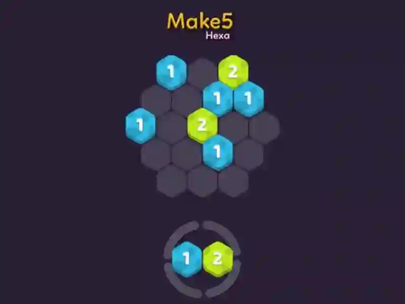 Leikur Make 5 Hexa á netinu