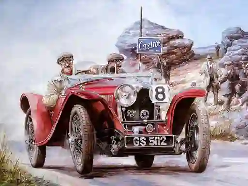 Leikur Vintage Cars Puzzle á netinu