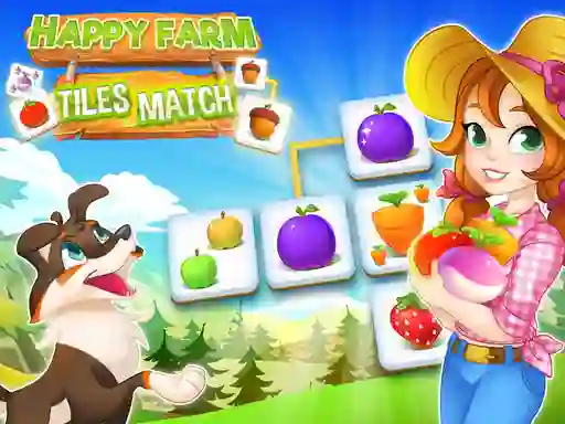 Leikur Happy Farm Tiles Match á netinu