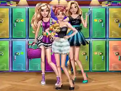 Leikur Princesses College Day á netinu