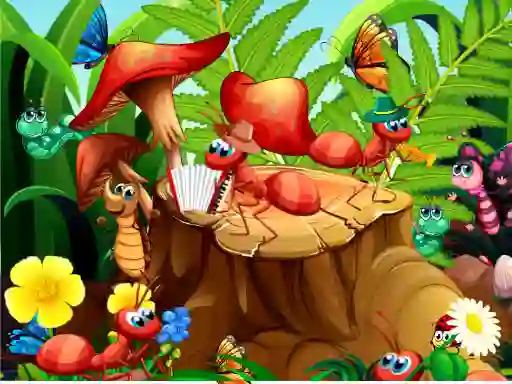 Leikur Hidden Objects Insects á netinu