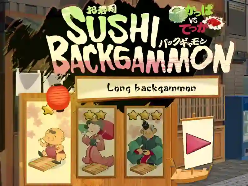 Leikur Sushi Backgammon á netinu