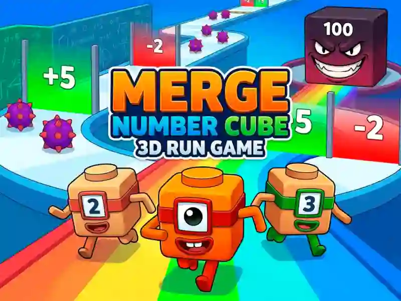 Leikur Merge Number Cube 3d Run Game á netinu