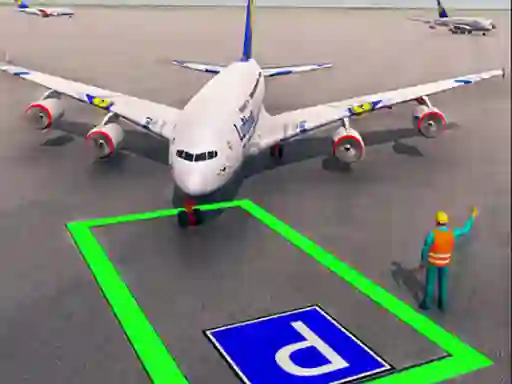 Leikur Air Plane Parking 3d á netinu