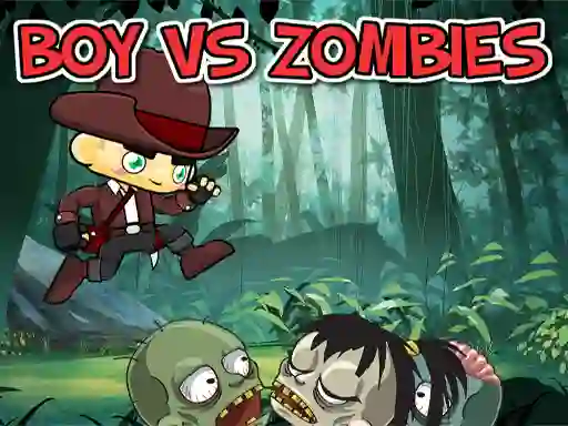 Leikur Boy vs Zombies á netinu