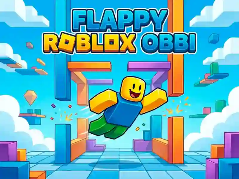 Leikur Flappy Roblox Obbi á netinu