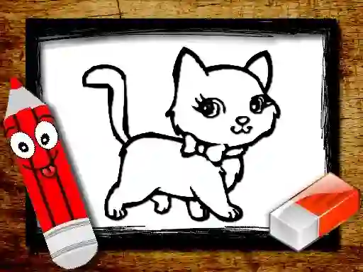 Leikur Back to School: Animals Coloring Book á netinu