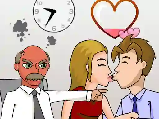 Leikur Secret Office Kissing á netinu