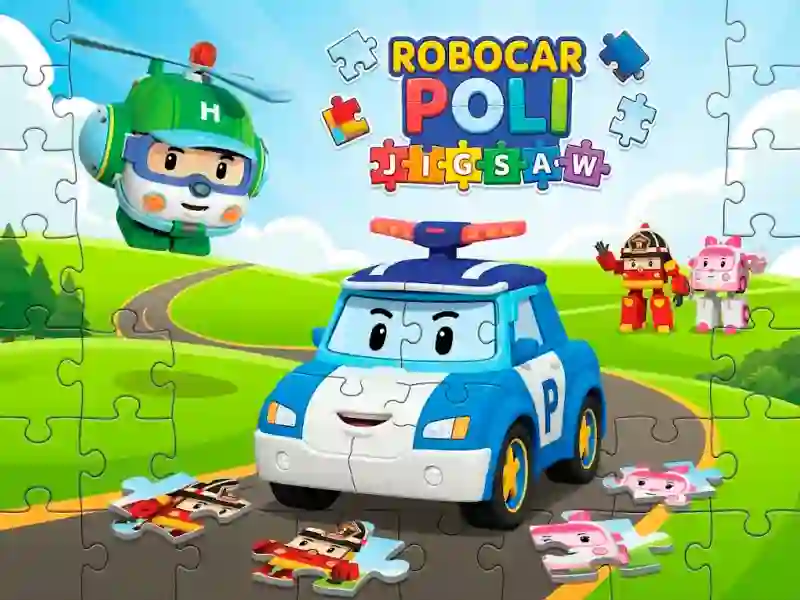 Leikur Robocar Poli Jigsaw á netinu
