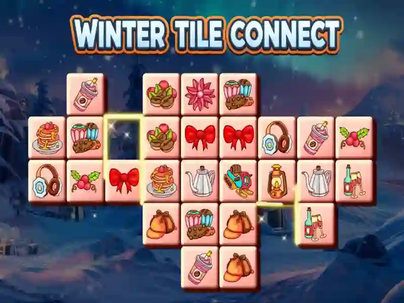 Leikur Winter Tile Connect á netinu