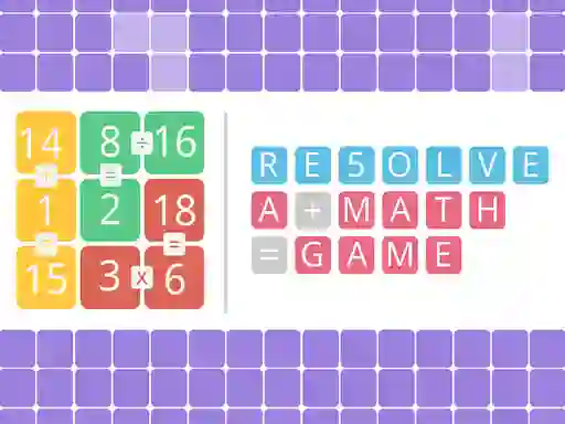 Leikur Resolve a math game á netinu
