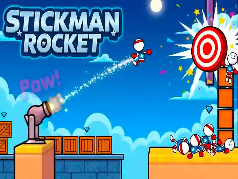 Leikur Stickman Rocket á netinu