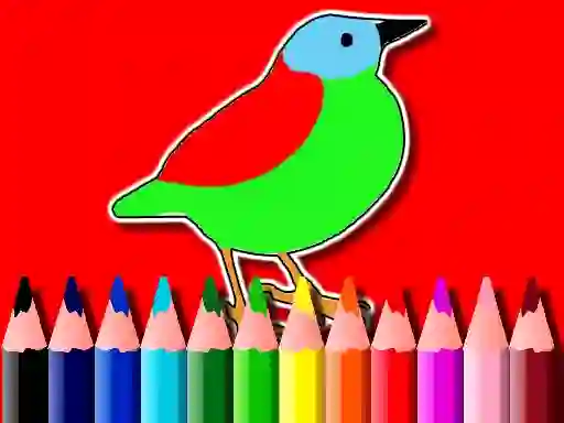 Leikur Back To School: Birds Coloring Book á netinu