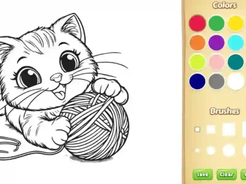 Leikur Cat Coloring Book á netinu